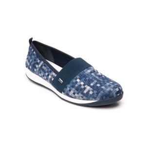 Flat Urbano Flexi Con Material Tejido Para Mujer - Estilo 28305 Mezclilla Flat Urbano Flexi Con Material Tejido Para Mujer - Estilo 28305 Mezclilla