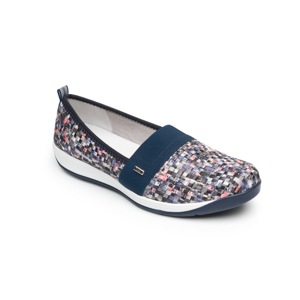Flat Urbano Flexi Con Material Tejido Para Mujer - Estilo 28305 Multicolor Flat Urbano Flexi Con Material Tejido Para Mujer - Estilo 28305 Multicolor