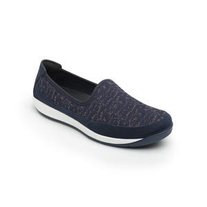 Flat Urbano Flexi Con Textura De Punto Para Mujer - Estilo 28306 Azul Flat Urbano Flexi Con Textura De Punto Para Mujer - Estilo 28306 Azul