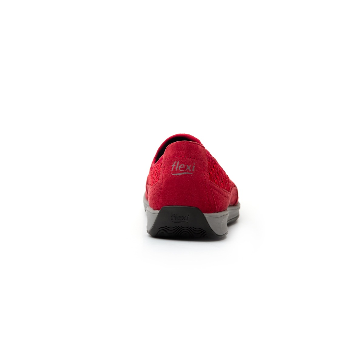 Flat Urbano Flexi Con Material Tejido Para Mujer - Estilo 28306 Rojo