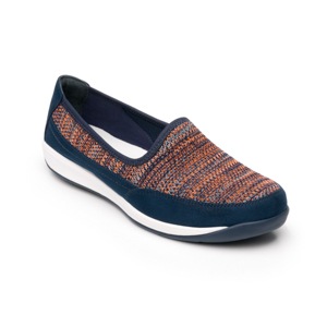 Flat Urbano Flexi Con Material Tejido Combinado Para Mujer - Estilo 28308 Blue Flat Urbano Flexi Con Material Tejido Combinado Para Mujer - Estilo 28308 Blue