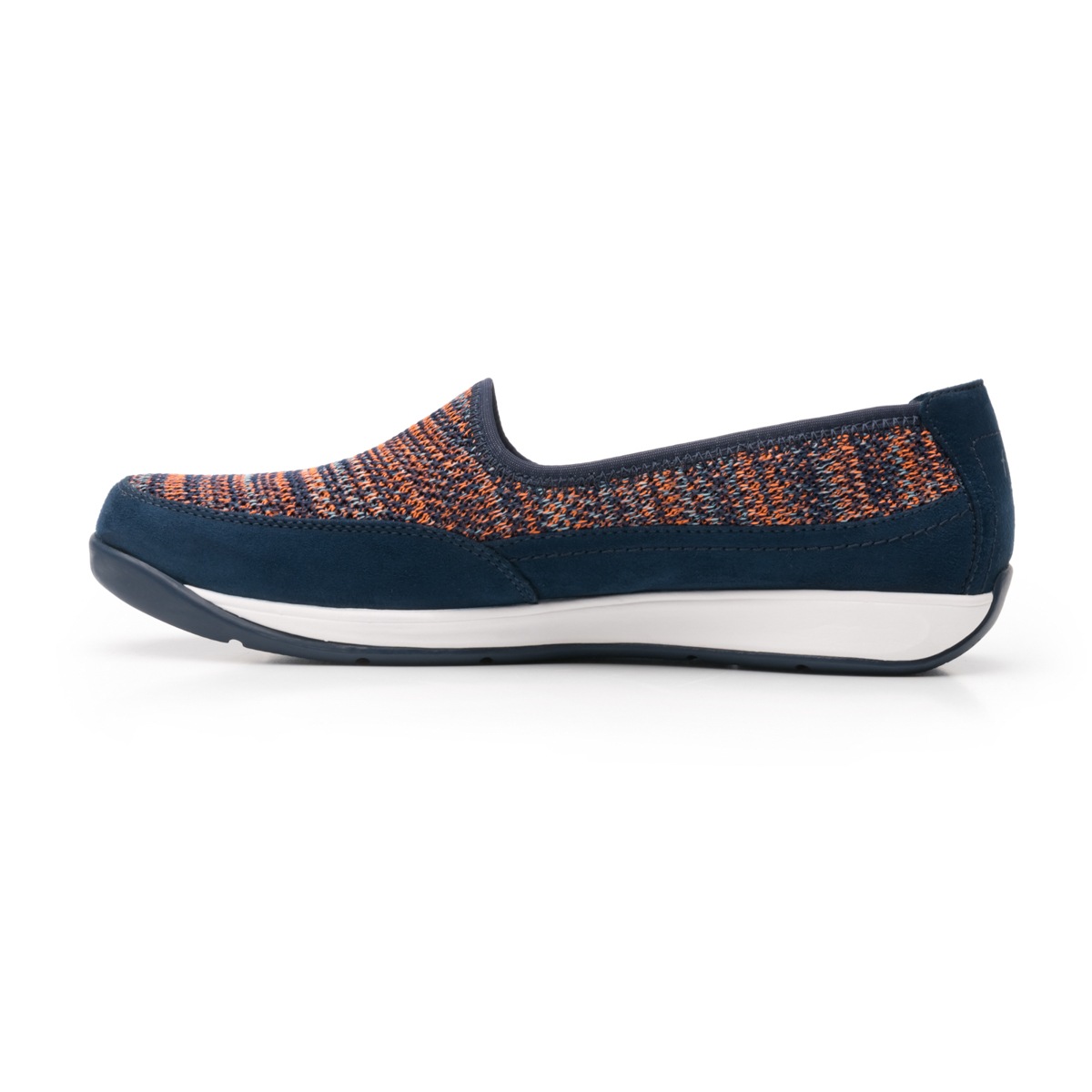 Flat Urbano Flexi Con Material Tejido Combinado Para Mujer - Estilo 28308 Blue