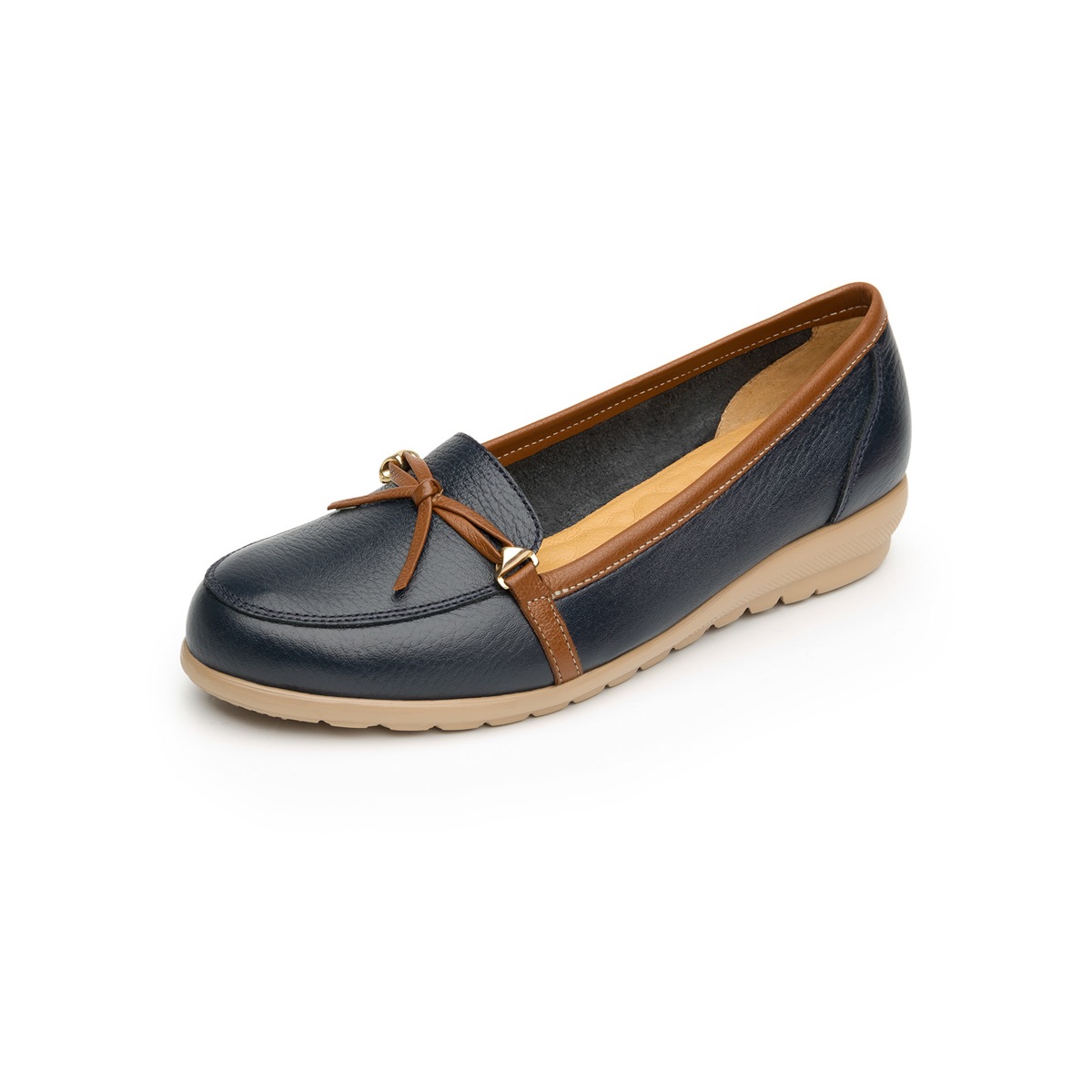 Mocasín Casual Flexi Con Plantilla Comfort Pad Para Mujer - Estilo 28406 Azul