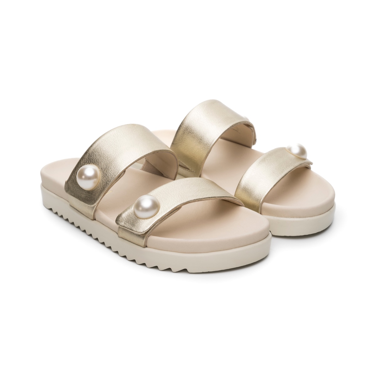 Sandalia Confort Casual Quirelli para Mujer con Anatomic Pad Estilo 300507 Oro