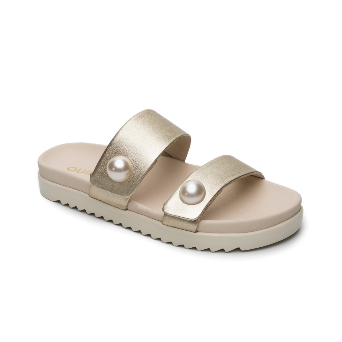 Sandalia Confort Casual Quirelli para Mujer con Anatomic Pad Estilo 300507 Oro