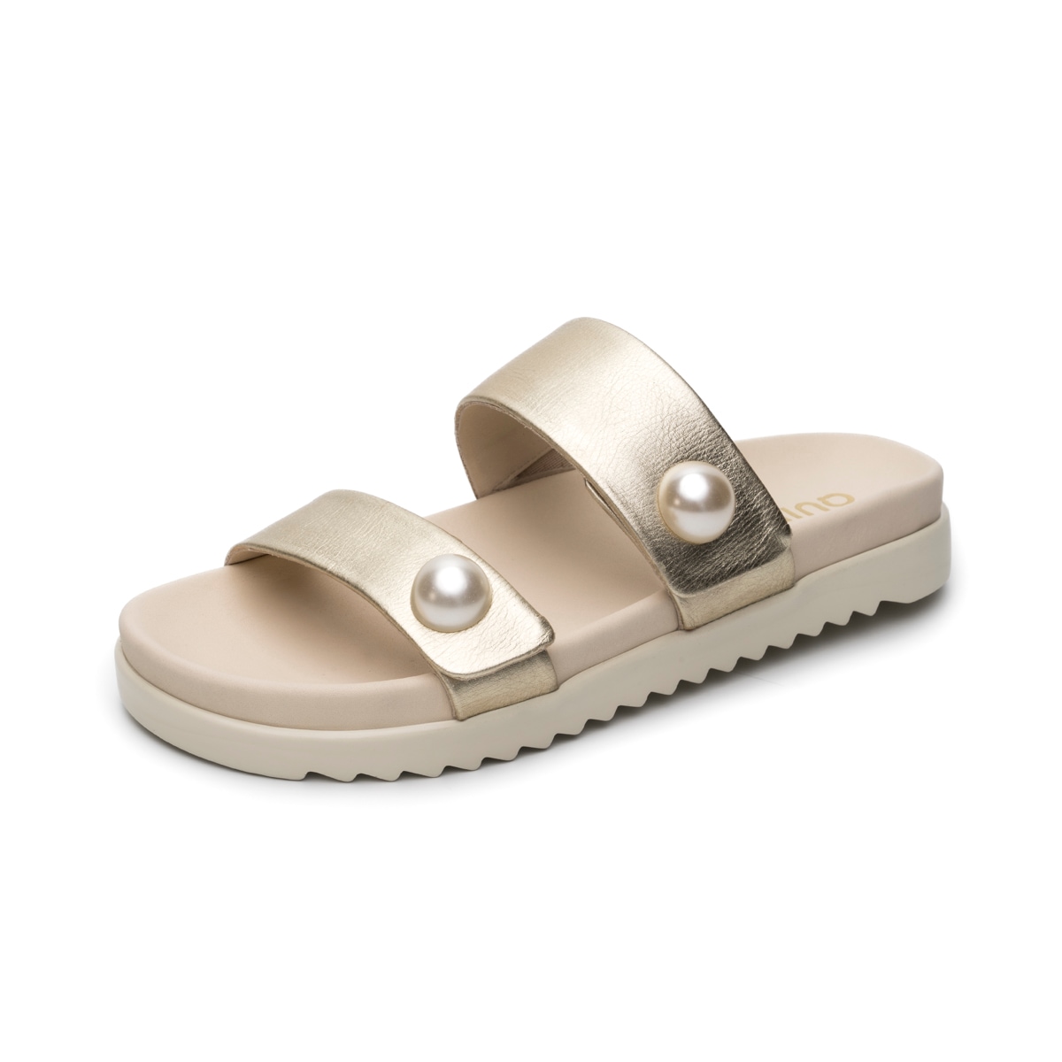 Sandalia Confort Casual Quirelli para Mujer con Anatomic Pad Estilo 300507 Oro
