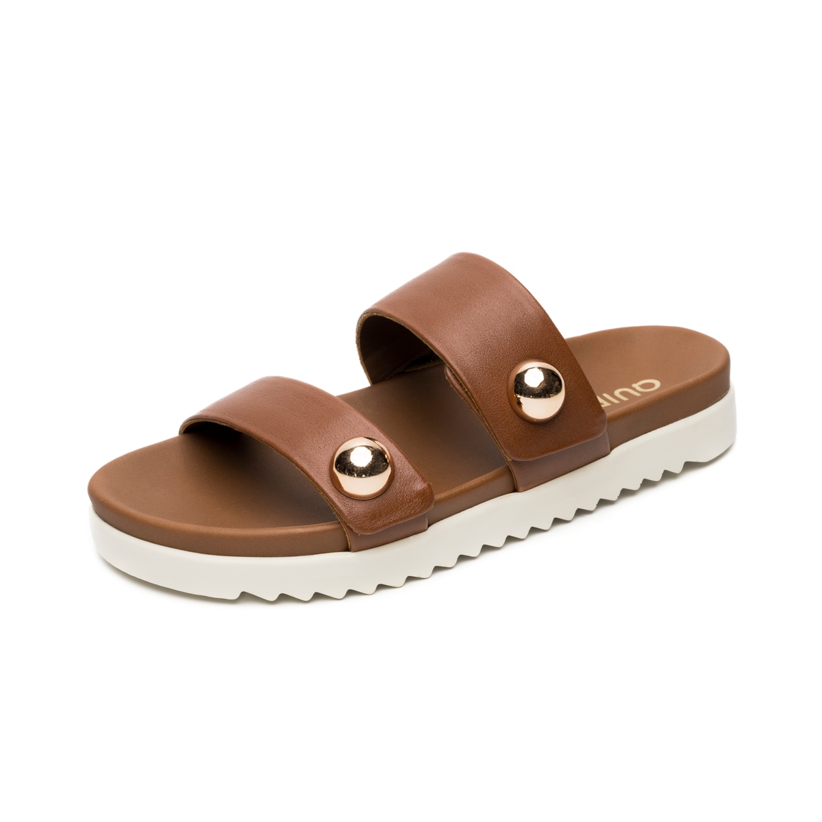 Sandalia Confort Casual Quirelli para Mujer con Anatomic Pad Estilo 300507 Tan