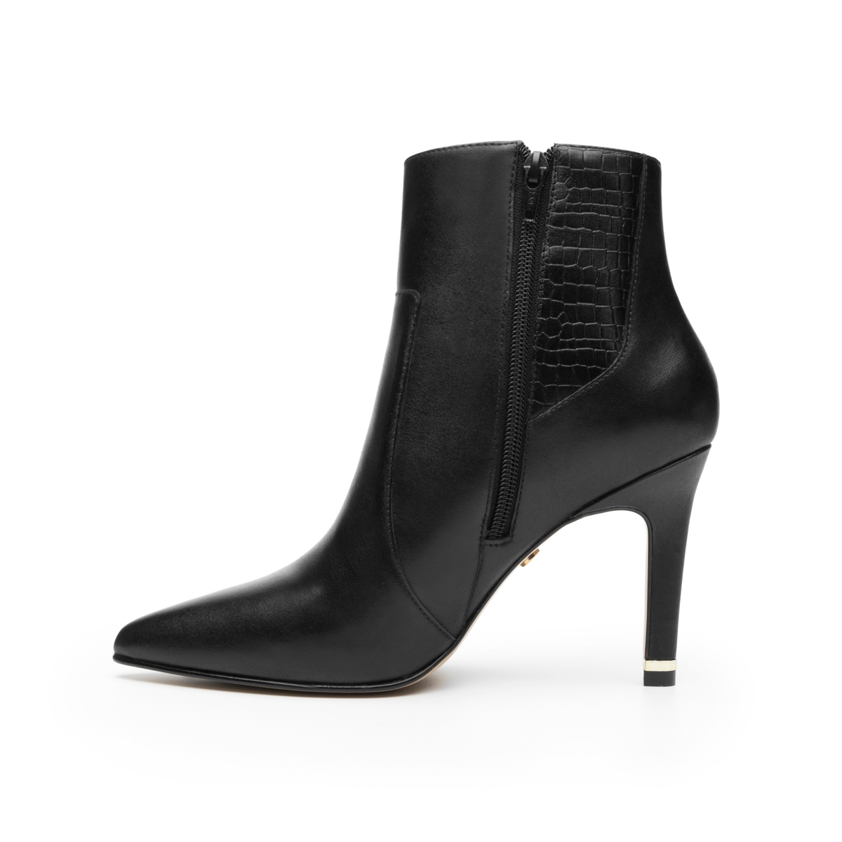 Botín Puntal Tacón Quirelli para Mujer con Suela Preacabada Estilo 302403 Negro