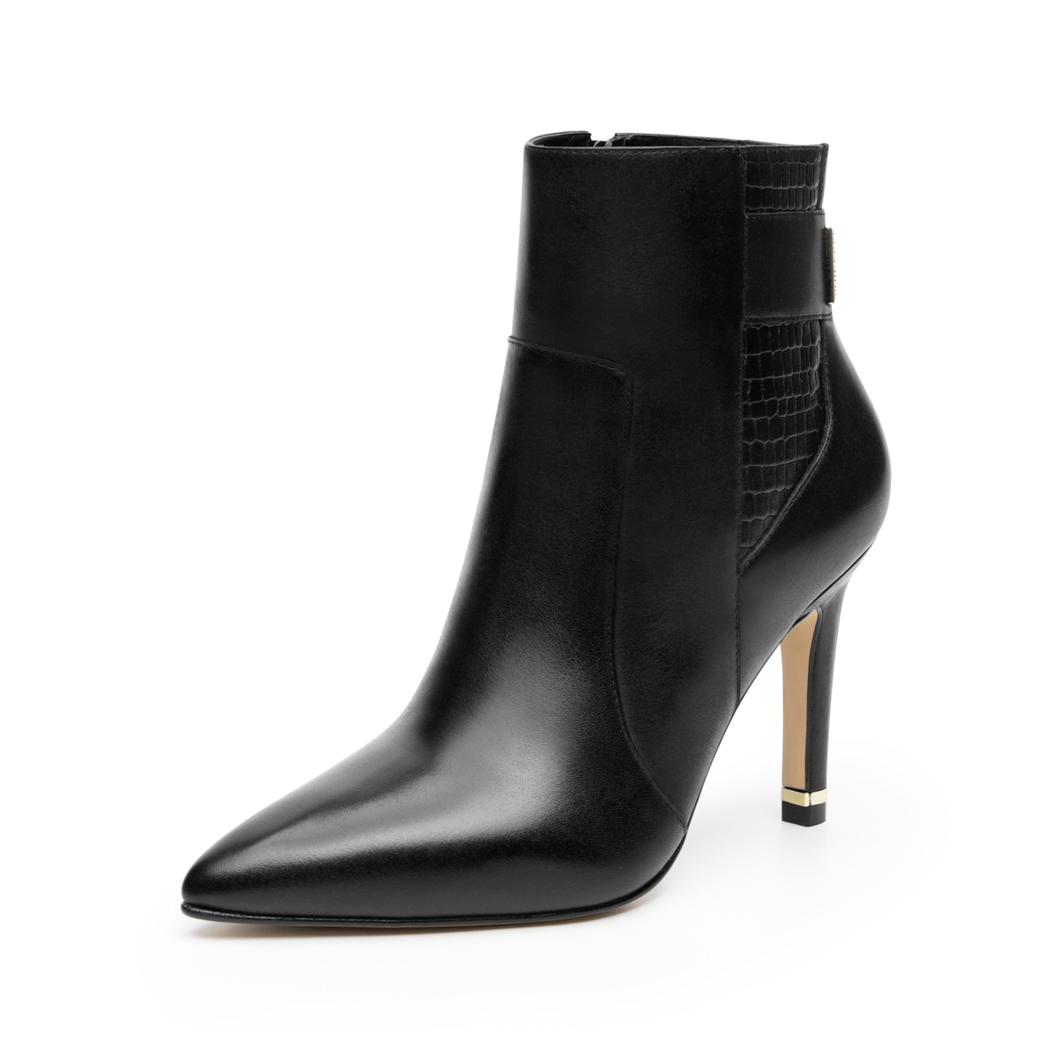 Botín Puntal Tacón Quirelli para Mujer con Suela Preacabada Estilo 302403 Negro