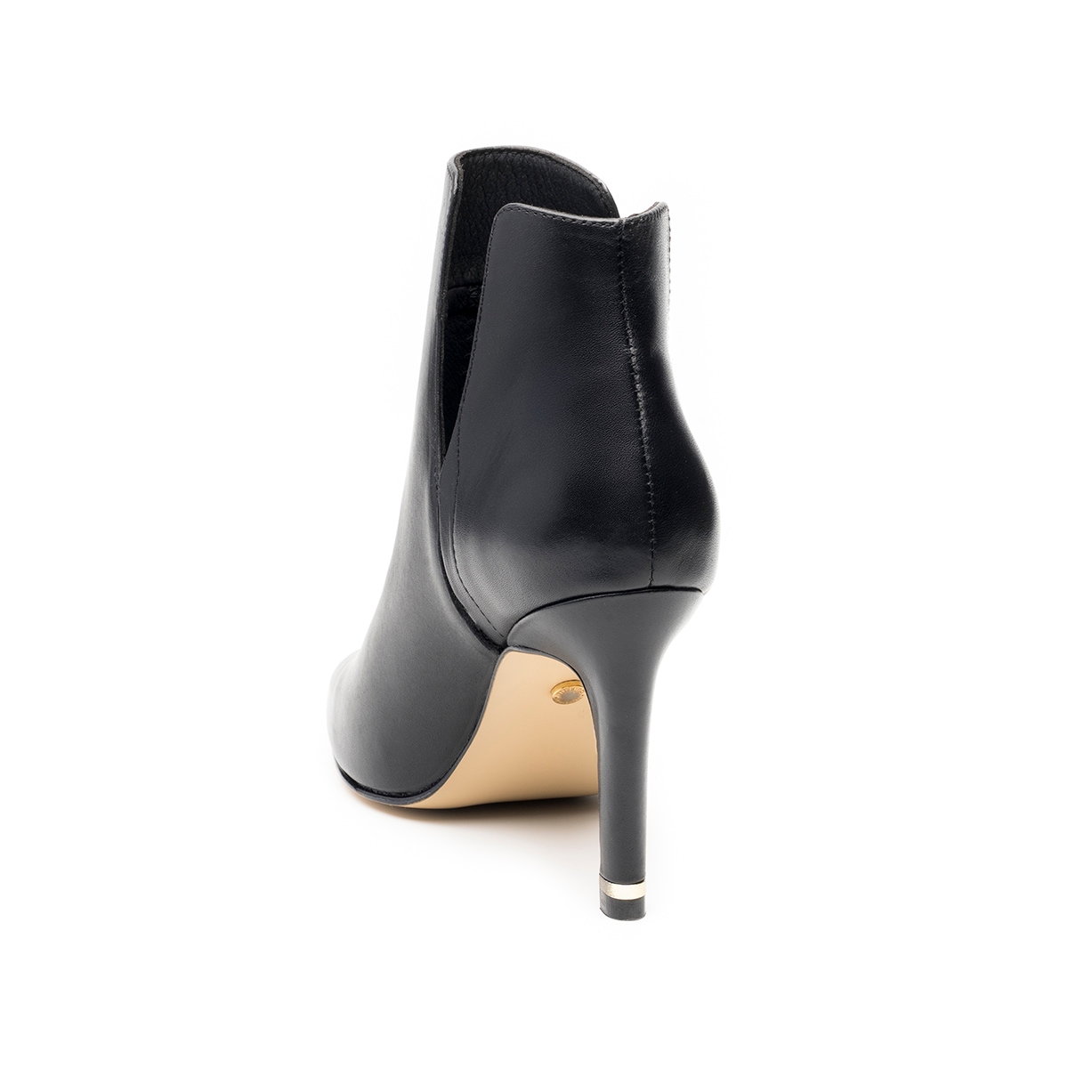 Botín Puntal De Tacón Quirelli para Mujer Estilo 302407 Negro
