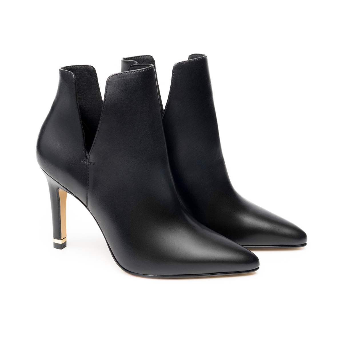 Botín Puntal De Tacón Quirelli para Mujer Estilo 302407 Negro