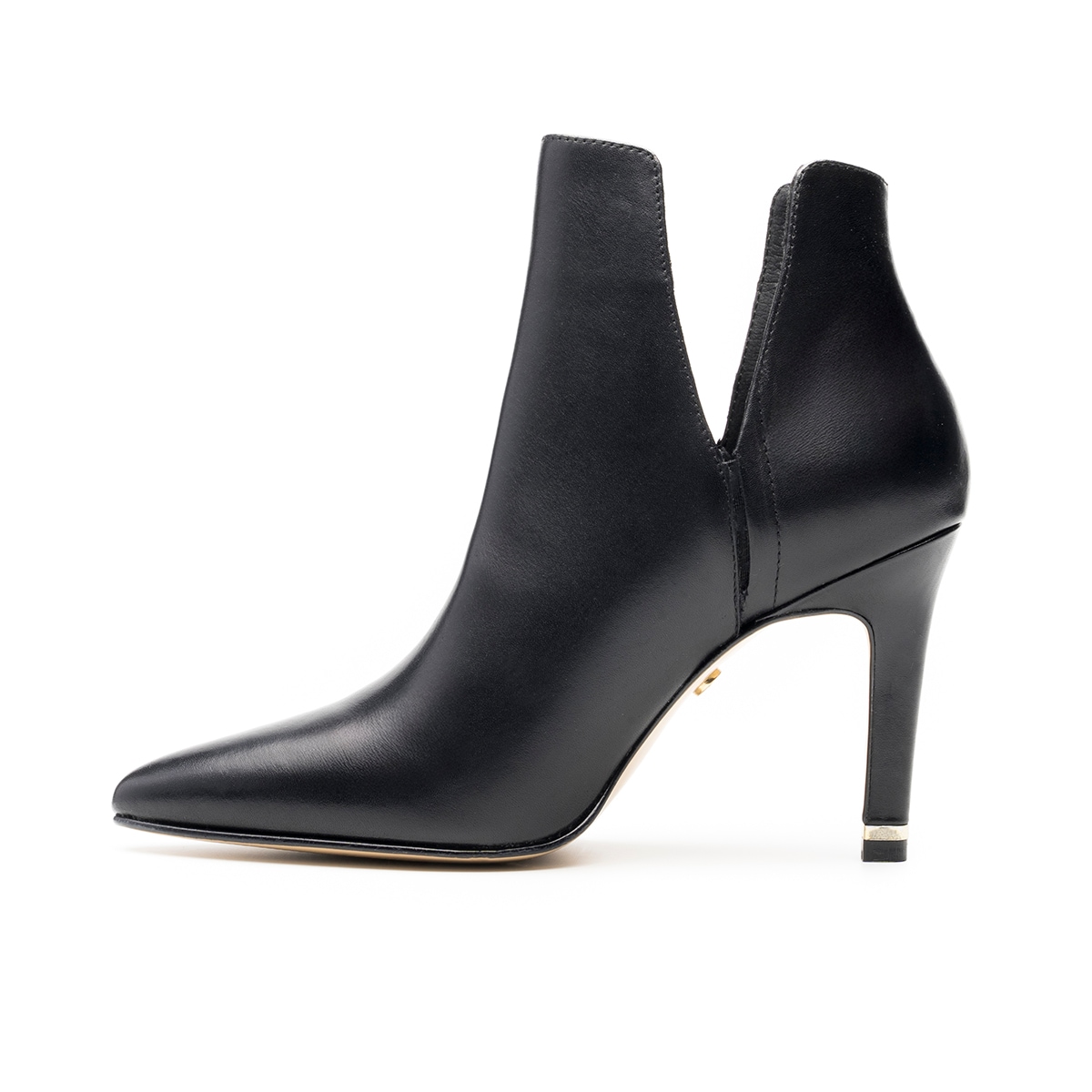 Botín Puntal De Tacón Quirelli para Mujer Estilo 302407 Negro