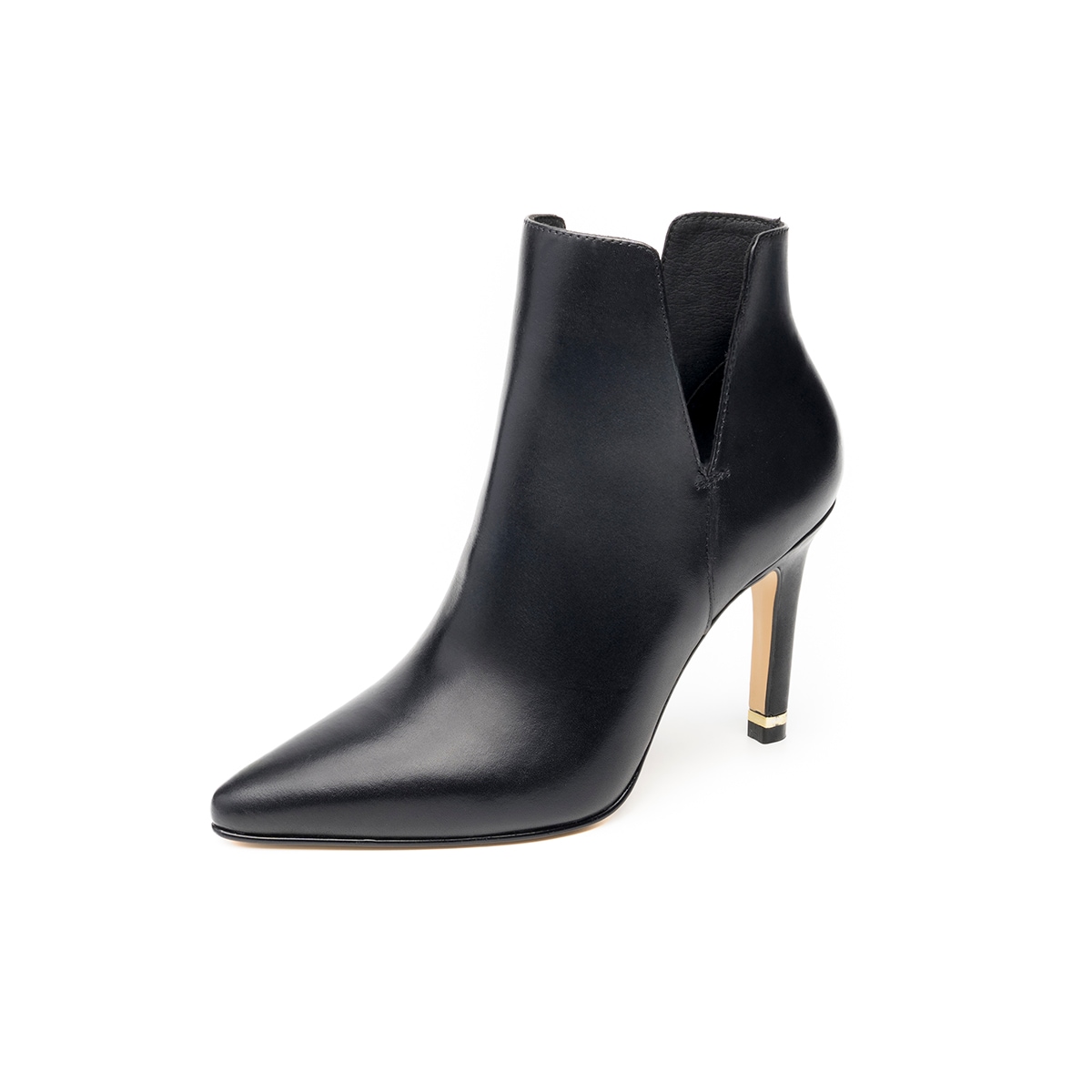 Botín Puntal De Tacón Quirelli para Mujer Estilo 302407 Negro