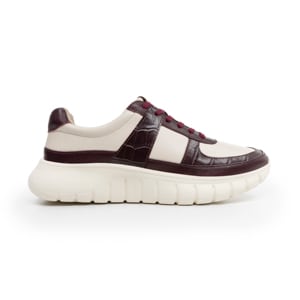 Sneaker casual en piel multicolor vino <em class="search-results-highlight">Quirelli</em> estilo 302502