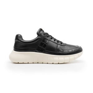 Sneaker casual en piel <em class="search-results-highlight">color</em> negro Quirelli estilo 302502