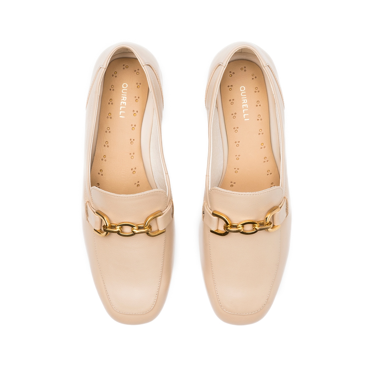 Loafer Casual Quirelli para Mujer Estilo 304202 Beige