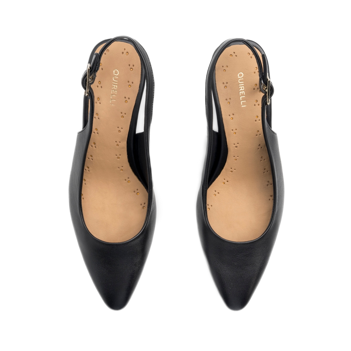 Zapatilla Destalonada Quirelli para Mujer Estilo 304402 Negro