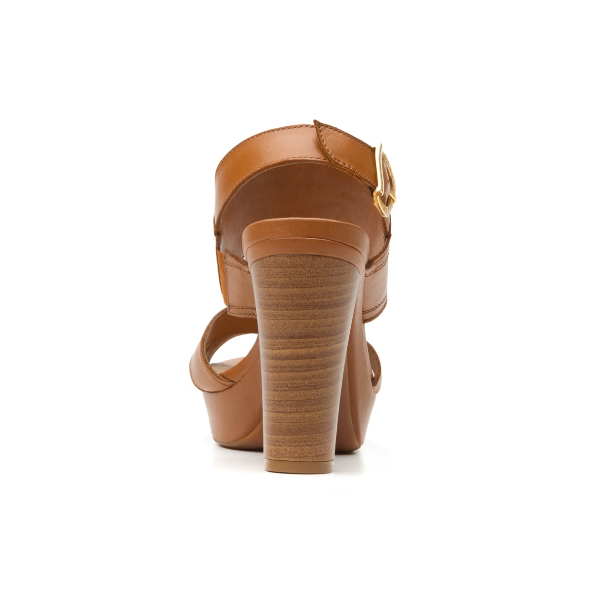 Sandalia De Vestir Flexi Con Media Plataforma Para Mujer - Estilo 32018 Tan