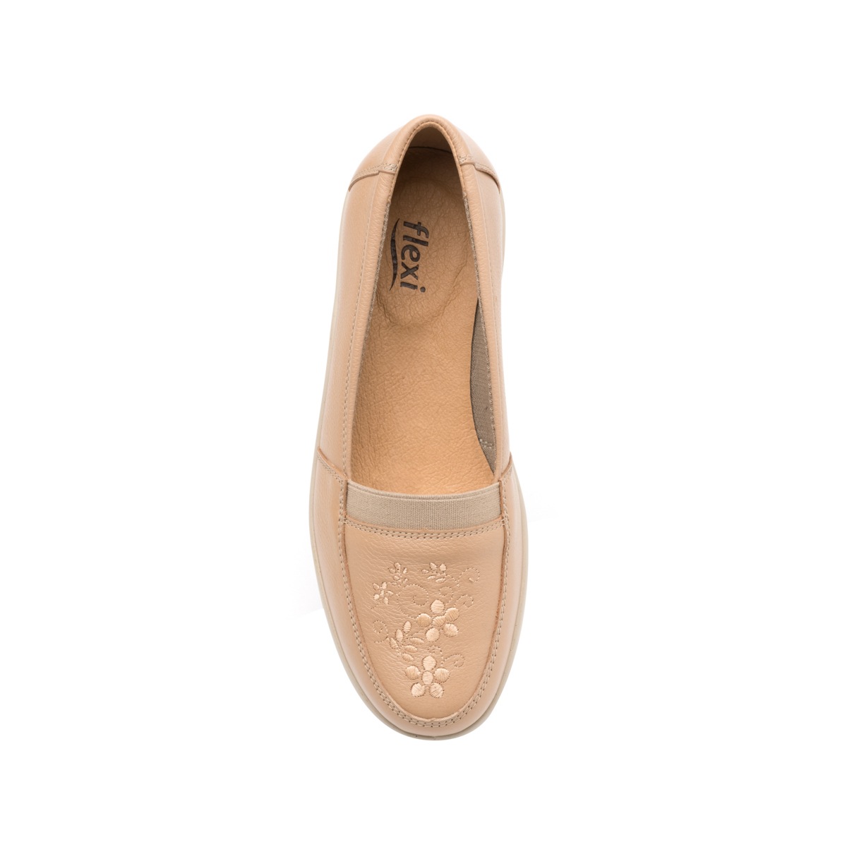 Mocasín Casual Flexi Con Sistema De Mejor Agarre Para Mujer - Estilo 32606 Nude