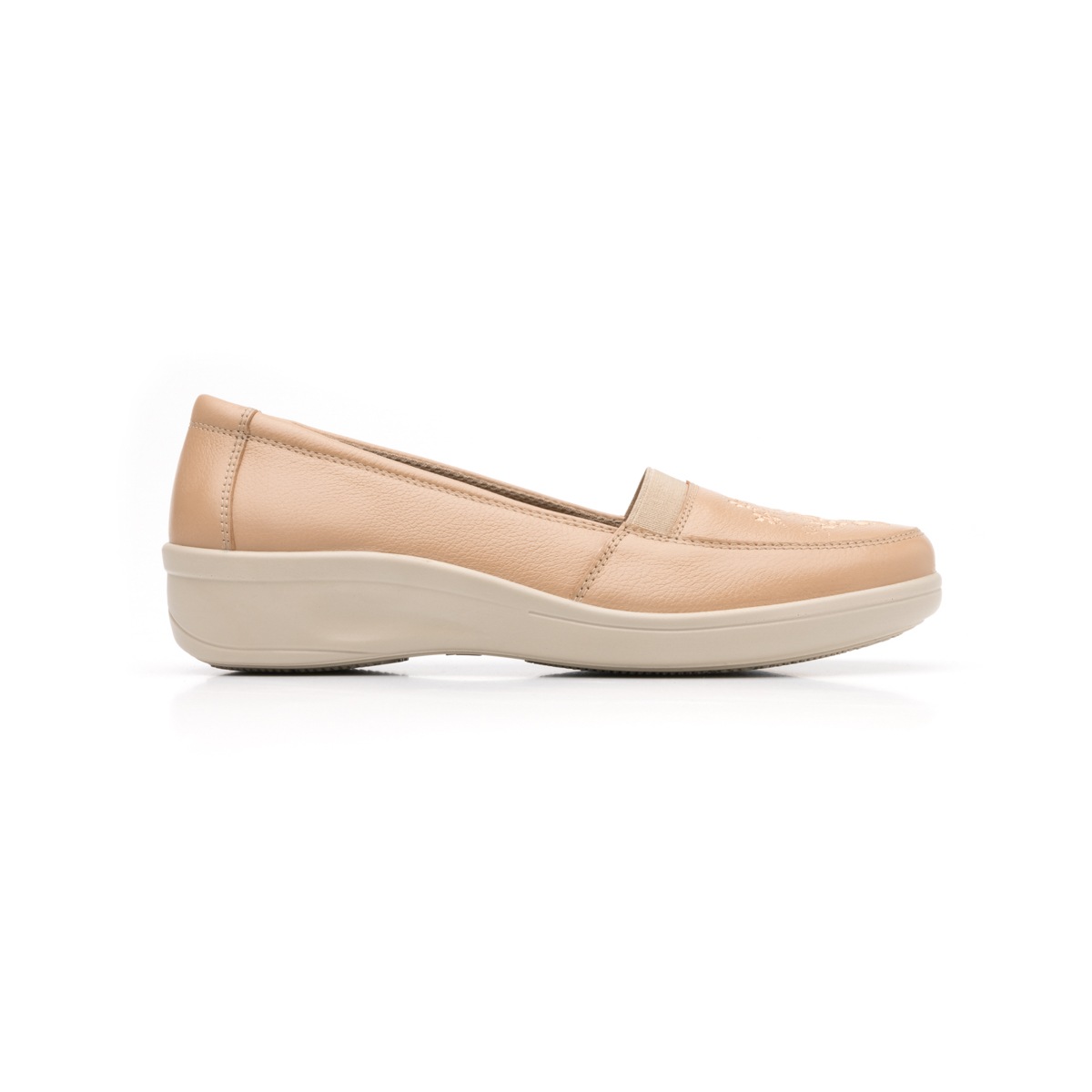 Mocasín Casual Flexi Con Sistema De Mejor Agarre Para Mujer - Estilo 32606 Nude