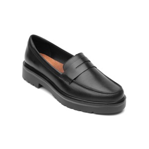 Mocasín Urbano Flexi Con Suela Creeper Para Mujer - Estilo 32902 Negro Piel Mocasín Urbano Flexi Con Suela Creeper Para Mujer - Estilo 32902 Negro Piel