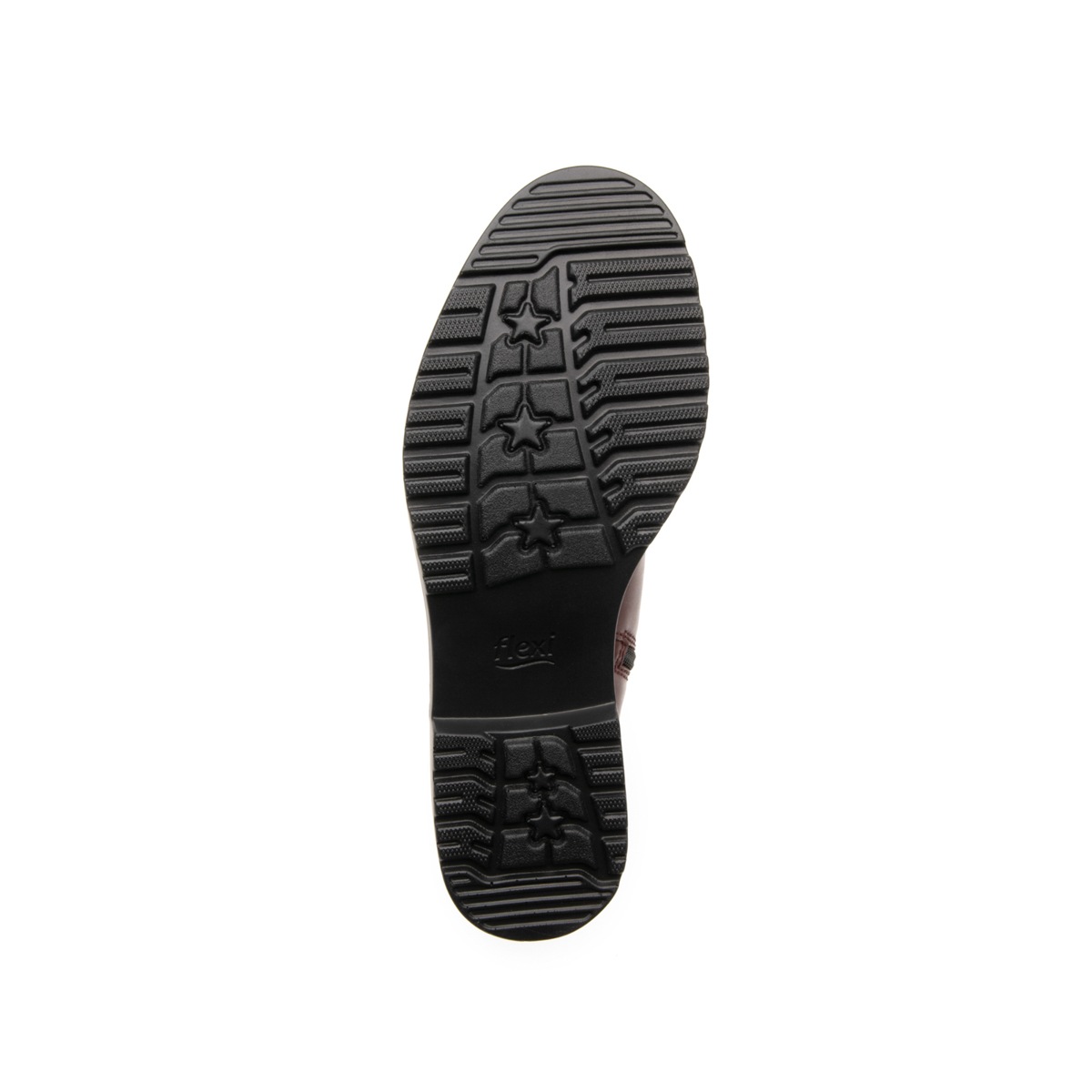 Bota Corta Con Hebillas Flexi para Mujer con Suela Gruesa Estilo 32910 Vino