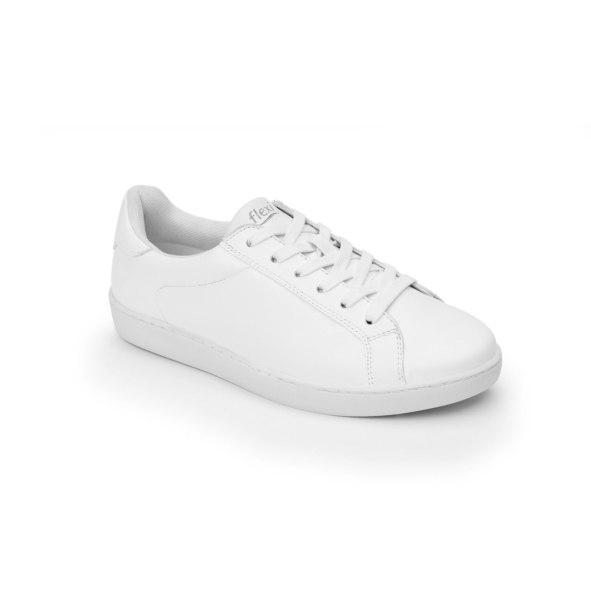 Sneaker Universitario Flexi Con Plantilla Comfort Pad Para Mujer - Estilo 33510 Blanco