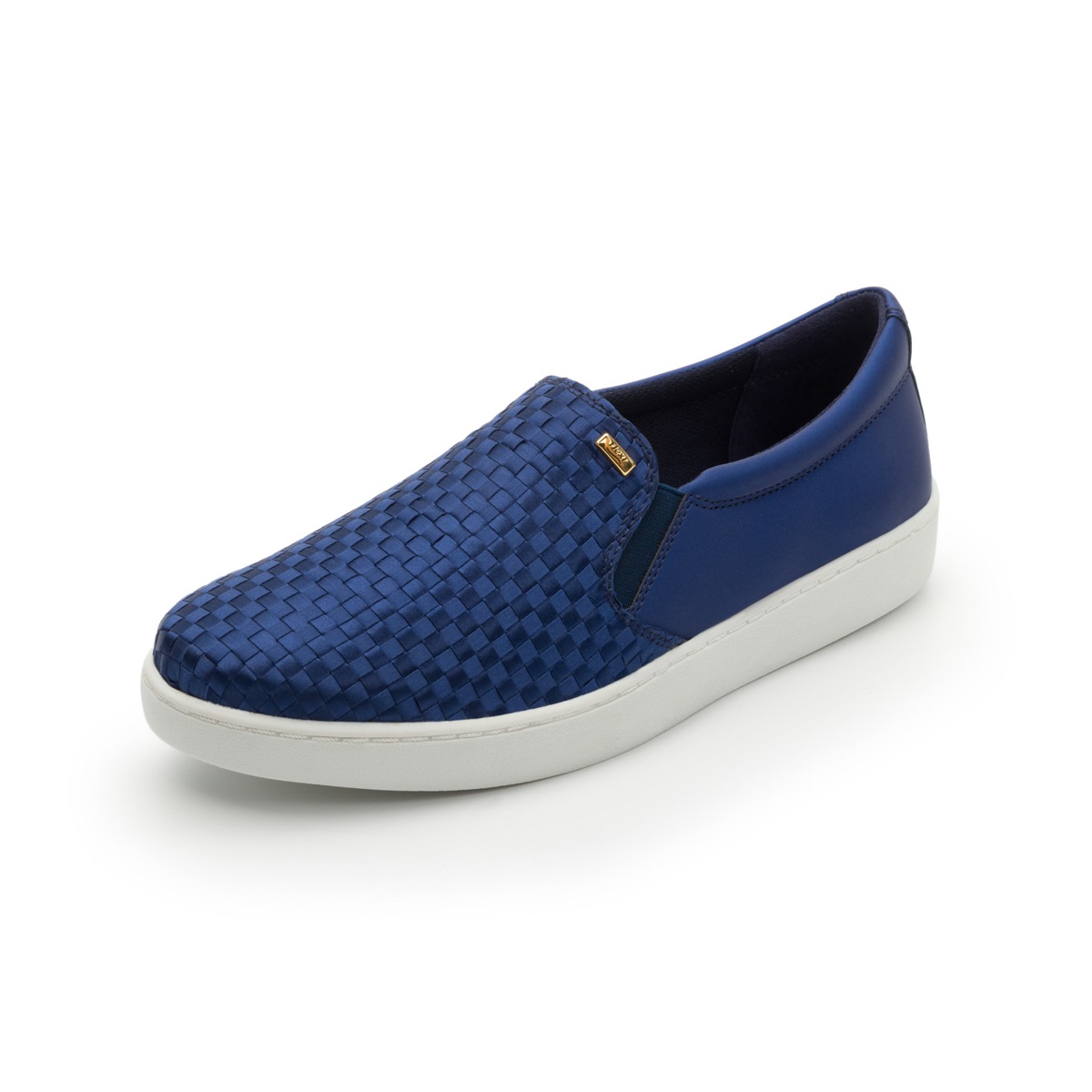 Flat Urbano Flexi Con Material Tejido Para Mujer - Estilo 33516 Azul