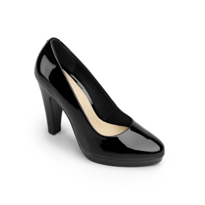 Zapato De Tacón De Vestir Flexi Con Brillo Charol Para Mujer - Estilo 33601 Negro Zapato De Tacón De Vestir Flexi Con Brillo Charol Para Mujer - Estilo 33601 Negro