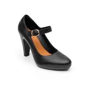 Zapato De Tacón Para Oficina Flexi Con Pulsera Para Mujer - Estilo 33615 Negro Zapato De Tacón Para Oficina Flexi Con Pulsera Para Mujer - Estilo 33615 Negro