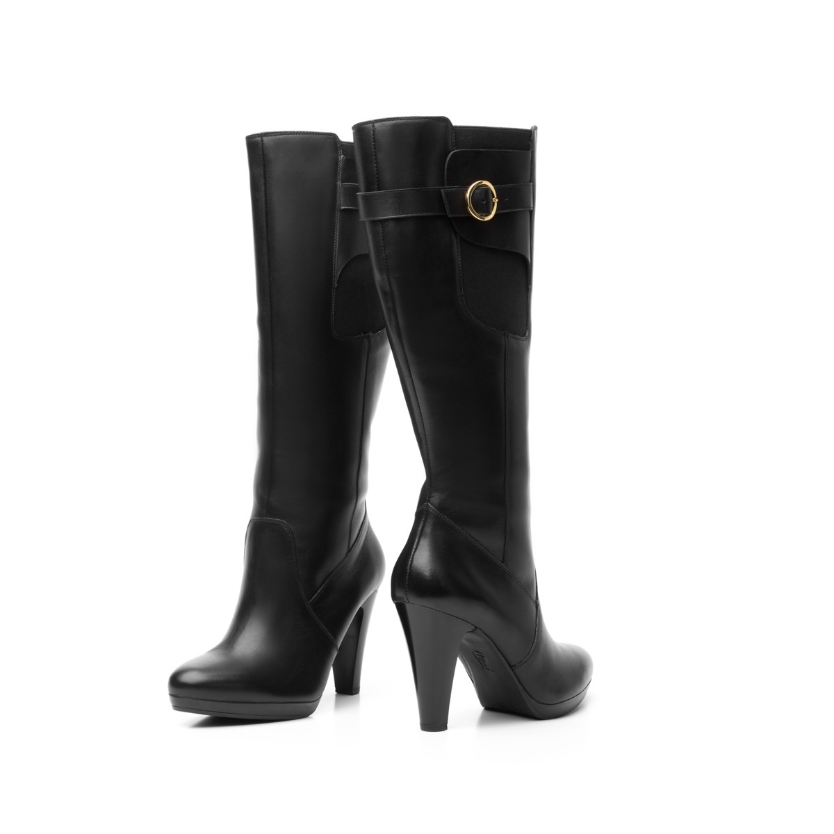 Bota De Vestir Flexi De Tacón Alto Para Mujer - Estilo 33619 Negro