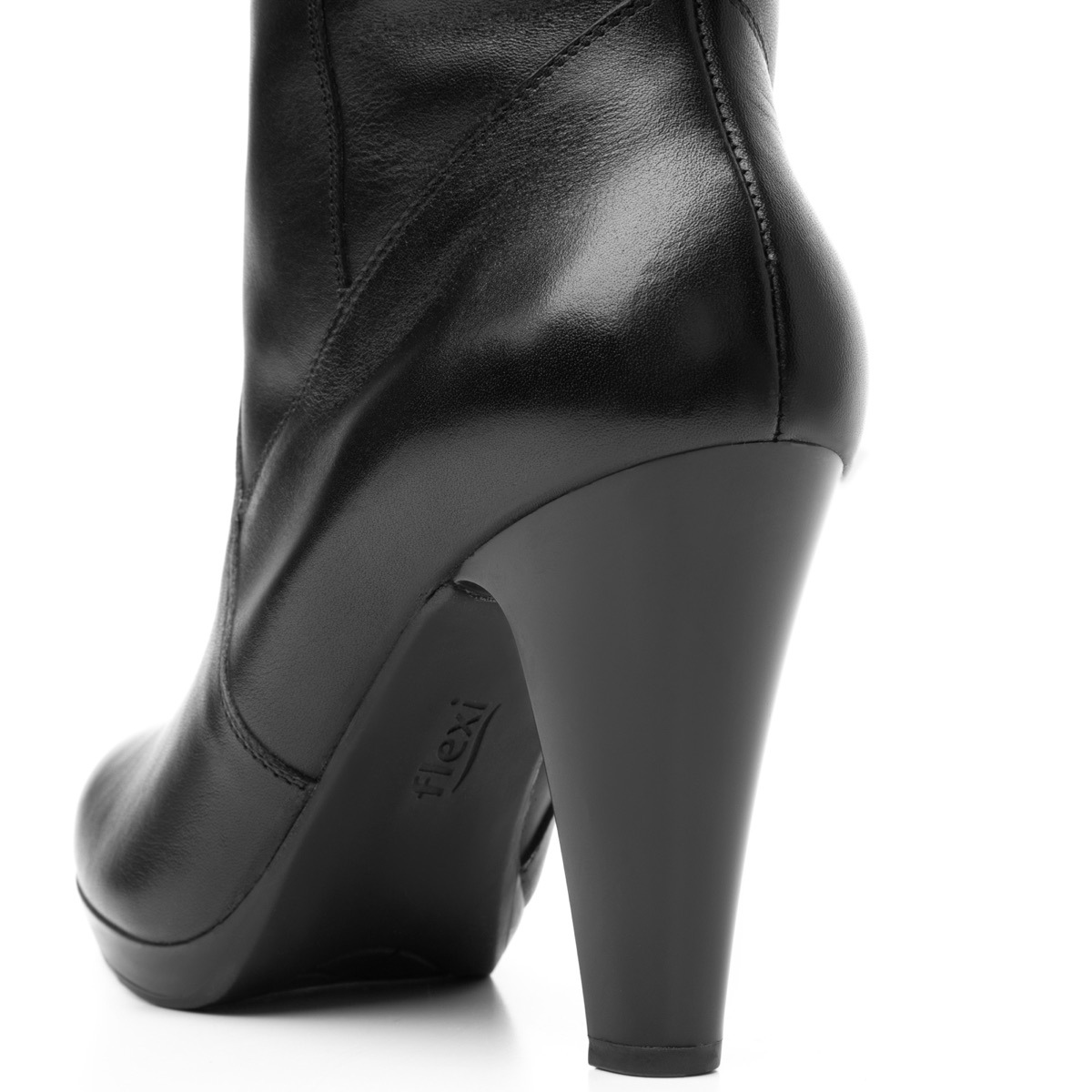 Bota De Vestir Flexi De Tacón Alto Para Mujer - Estilo 33619 Negro