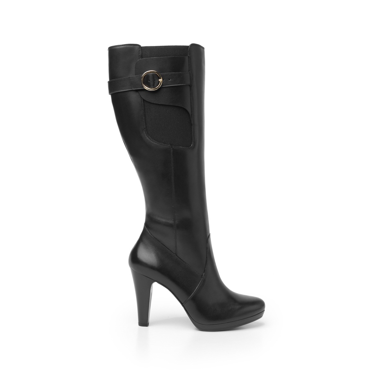 Bota De Vestir Flexi De Tacón Alto Para Mujer - Estilo 33619 Negro