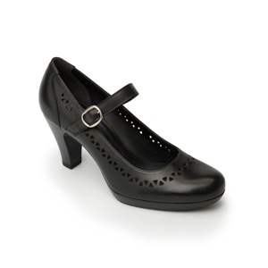 Zapato De Tacón Para Oficina Flexi Con Pulsera Para Mujer - Estilo 34304 Negro Zapato De Tacón Para Oficina Flexi Con Pulsera Para Mujer - Estilo 34304 Negro