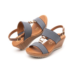 Sandalia Con Plataforma Y Elásticos Flexi para Mujer Estilo 34516 Azul Sandalia Con Plataforma Y Elásticos Flexi para Mujer Estilo 34516 Azul
