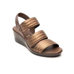 Sandalia Casual Flexi Con Tiras Brillo Para Mujer - Estilo 34711 Bronce Sandalia Casual Flexi Con Tiras Brillo Para Mujer - Estilo 34711 Bronce