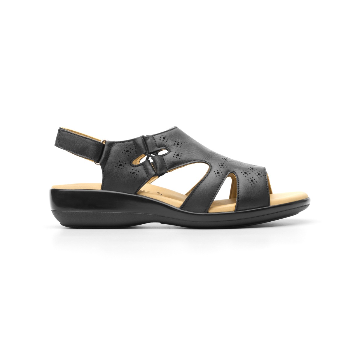 Sandalia Casual Flexi 100% Piel Para Mujer - Estilo 34906 Negro