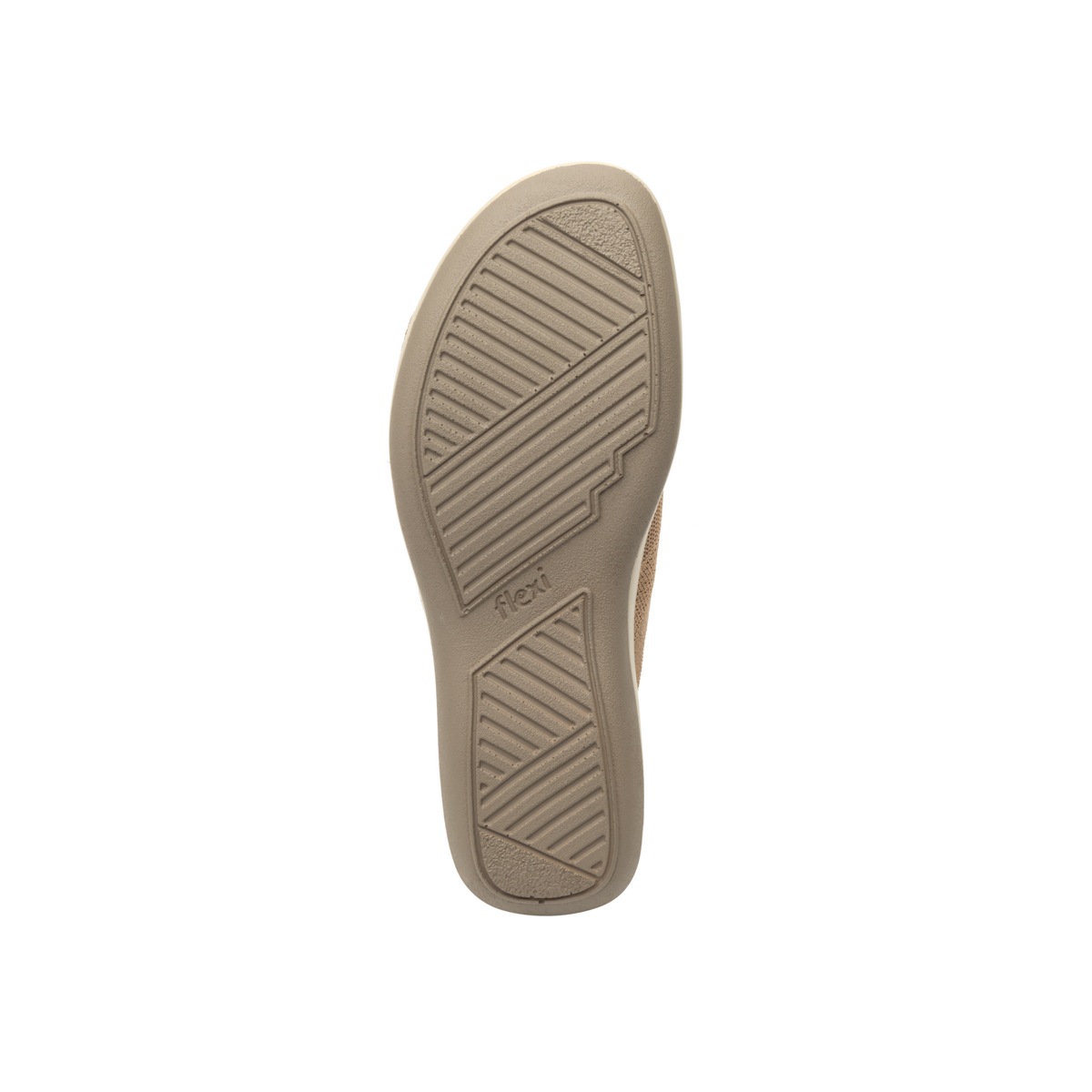 Sandalia Casual Flexi Textura De Punto Para Mujer - Estilo 34907 Arena