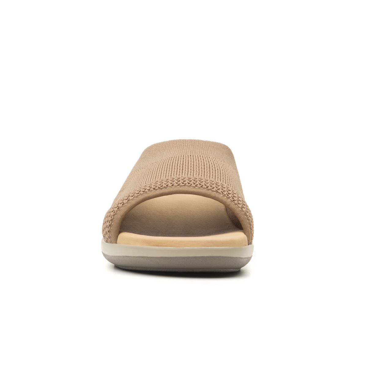 Sandalia Casual Flexi Textura De Punto Para Mujer - Estilo 34907 Arena