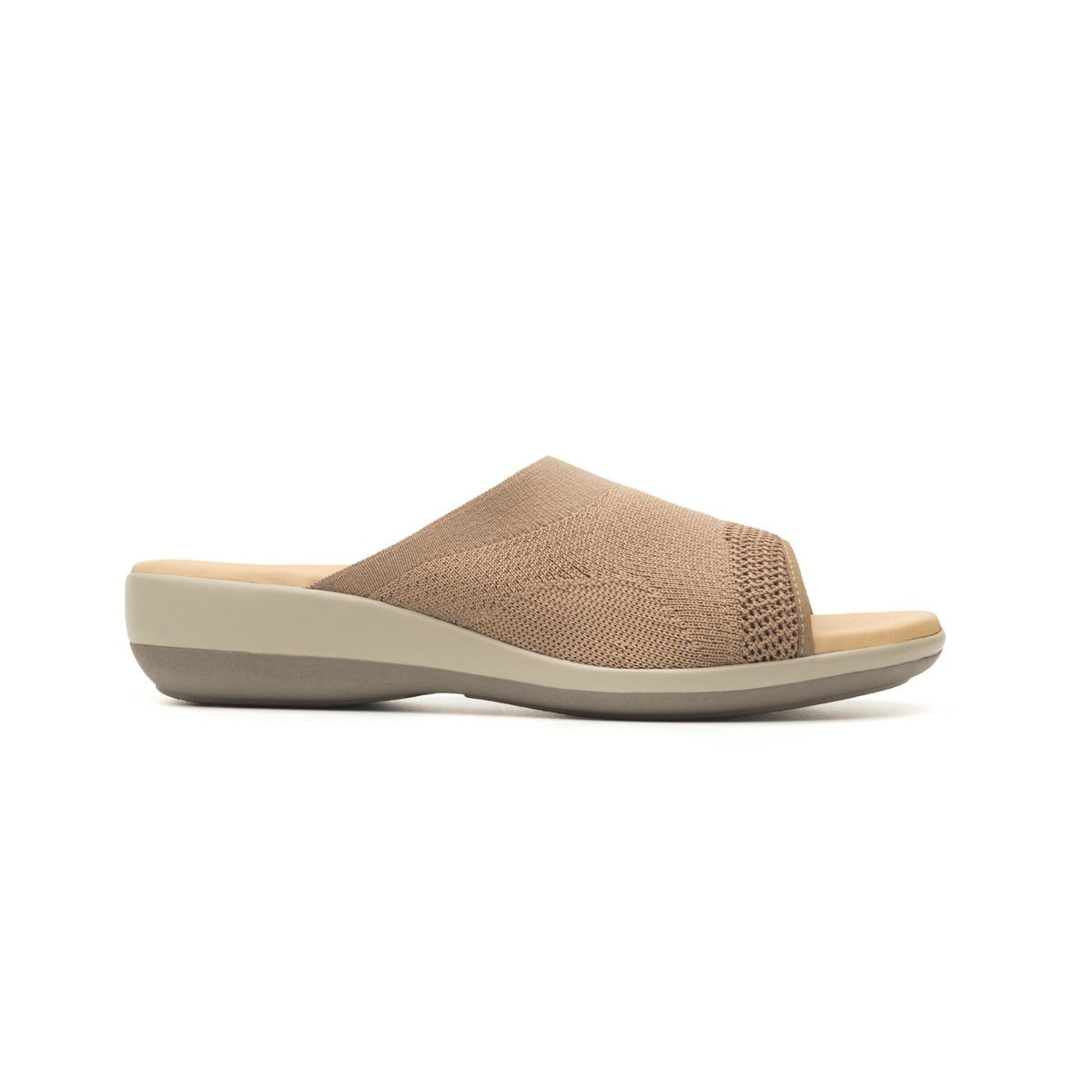 Sandalia Casual Flexi Textura De Punto Para Mujer - Estilo 34907 Arena