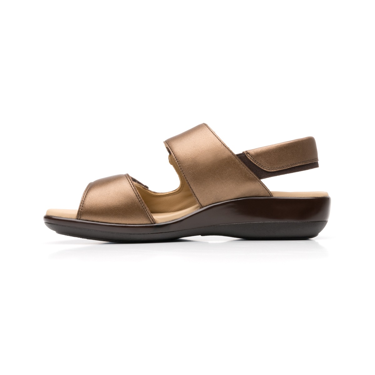 Sandalia Casual Flexi Con Piel Extra Suave Para Mujer - Estilo 34908 Bronce