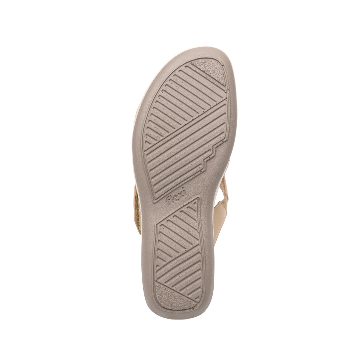 Sandalia Casual Flexi Con Piel Extra Suave Para Mujer - Estilo 34909 Beige