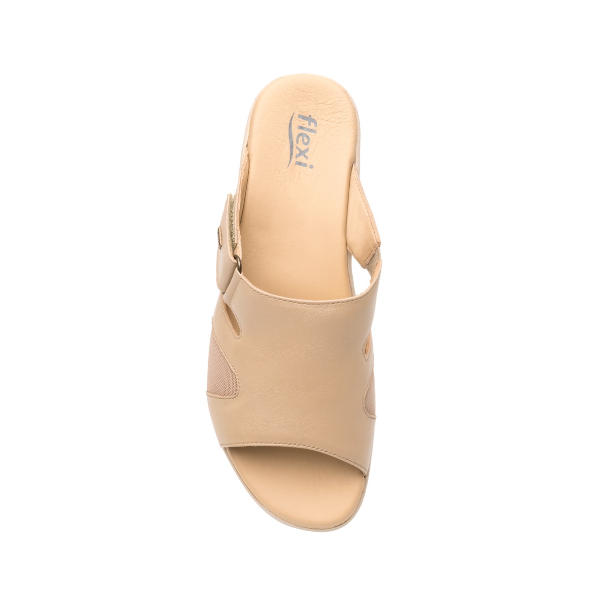 Sandalia Casual Flexi Con Piel Extra Suave Para Mujer - Estilo 34909 Beige