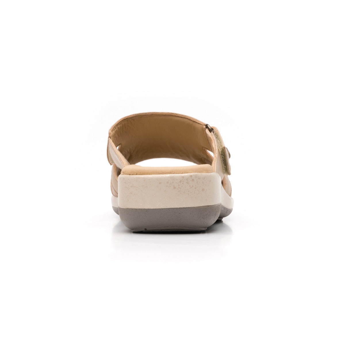 Sandalia Casual Flexi Con Piel Extra Suave Para Mujer - Estilo 34909 Beige