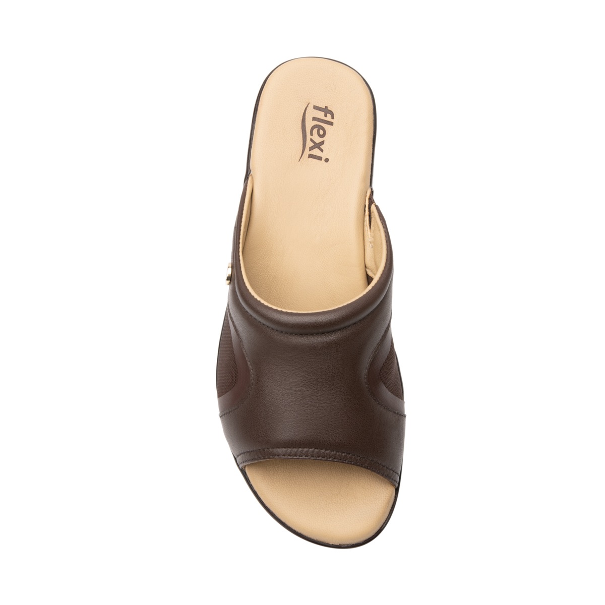 Sandalia Casual Flexi para Mujer con Piel Extra Suave Estilo 34914 Café