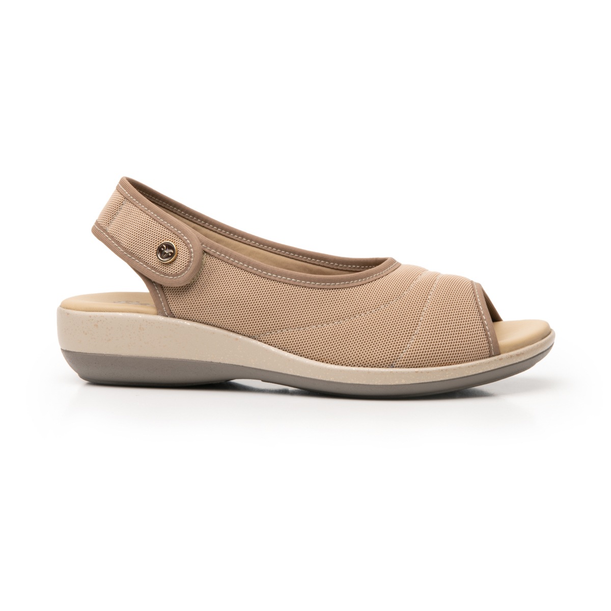 Sandalia Casual Flexi para Mujer con Adaptable Al Pie Estilo 34917 Beige