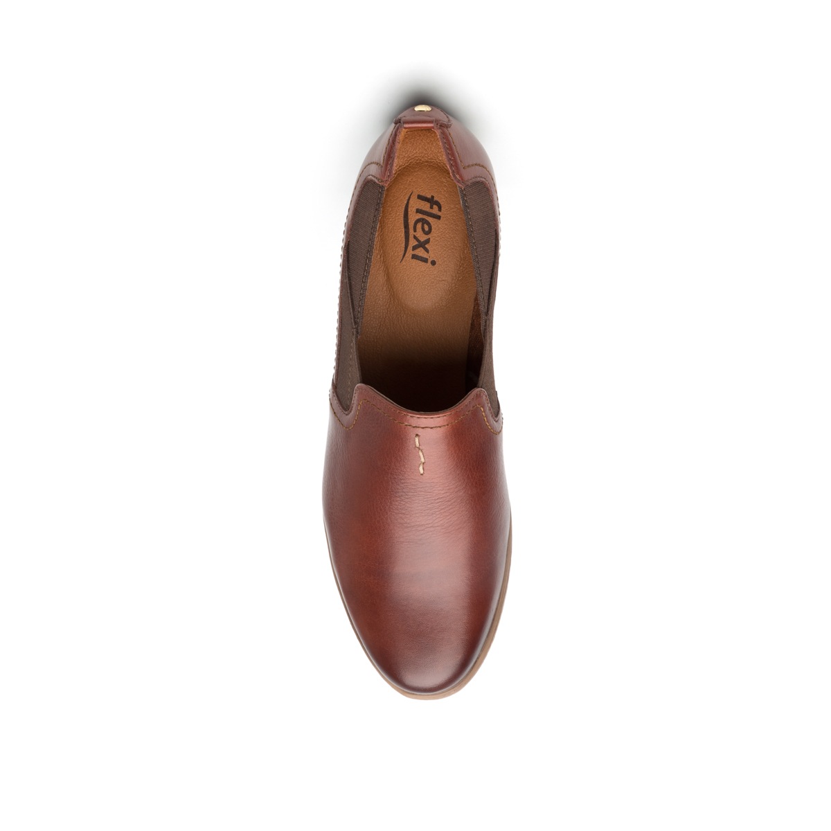 Flat Casual Flexi Con Cuña Media Ligera Para Mujer - Estilo 35104 Café
