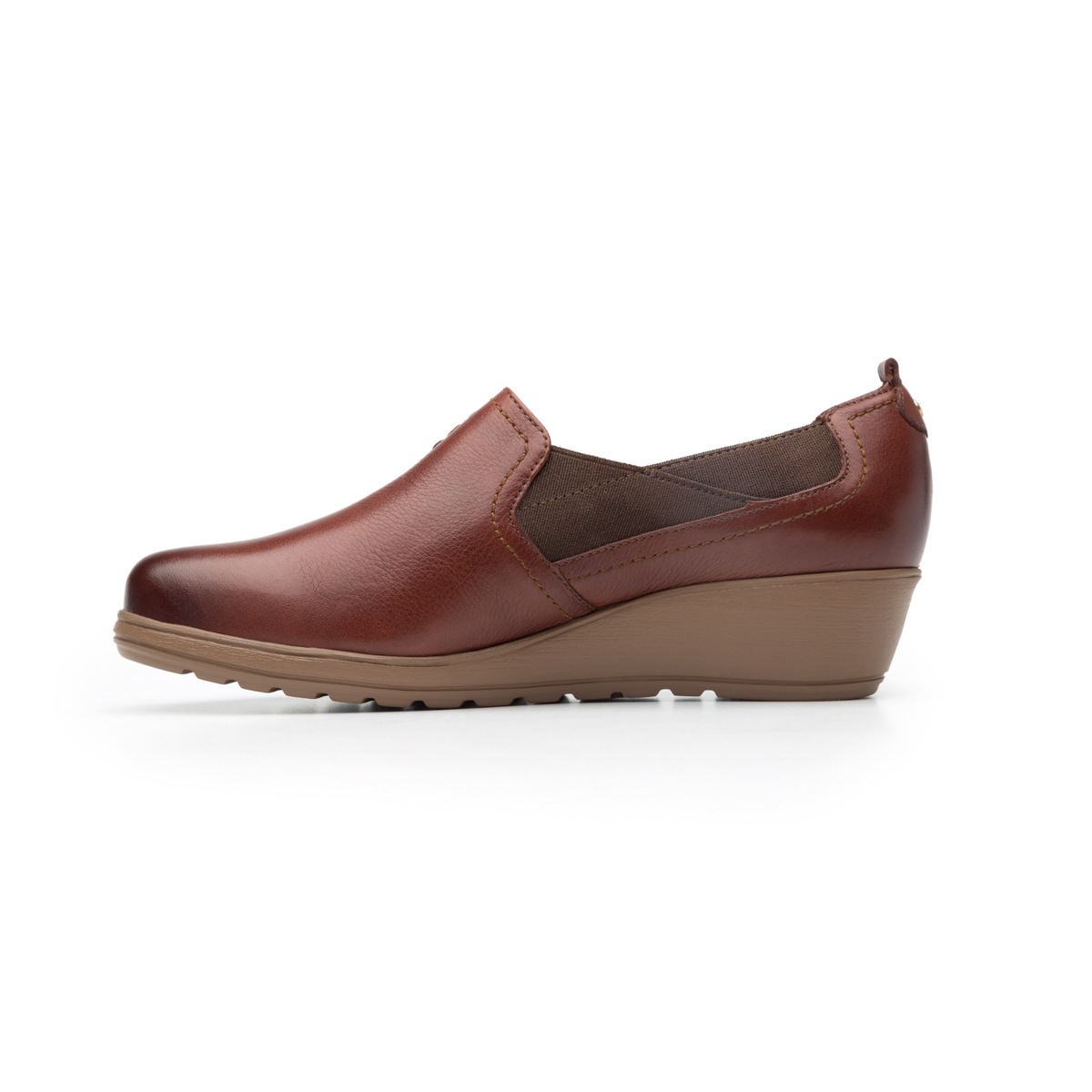 Flat Casual Flexi Con Cuña Media Ligera Para Mujer - Estilo 35104 Café