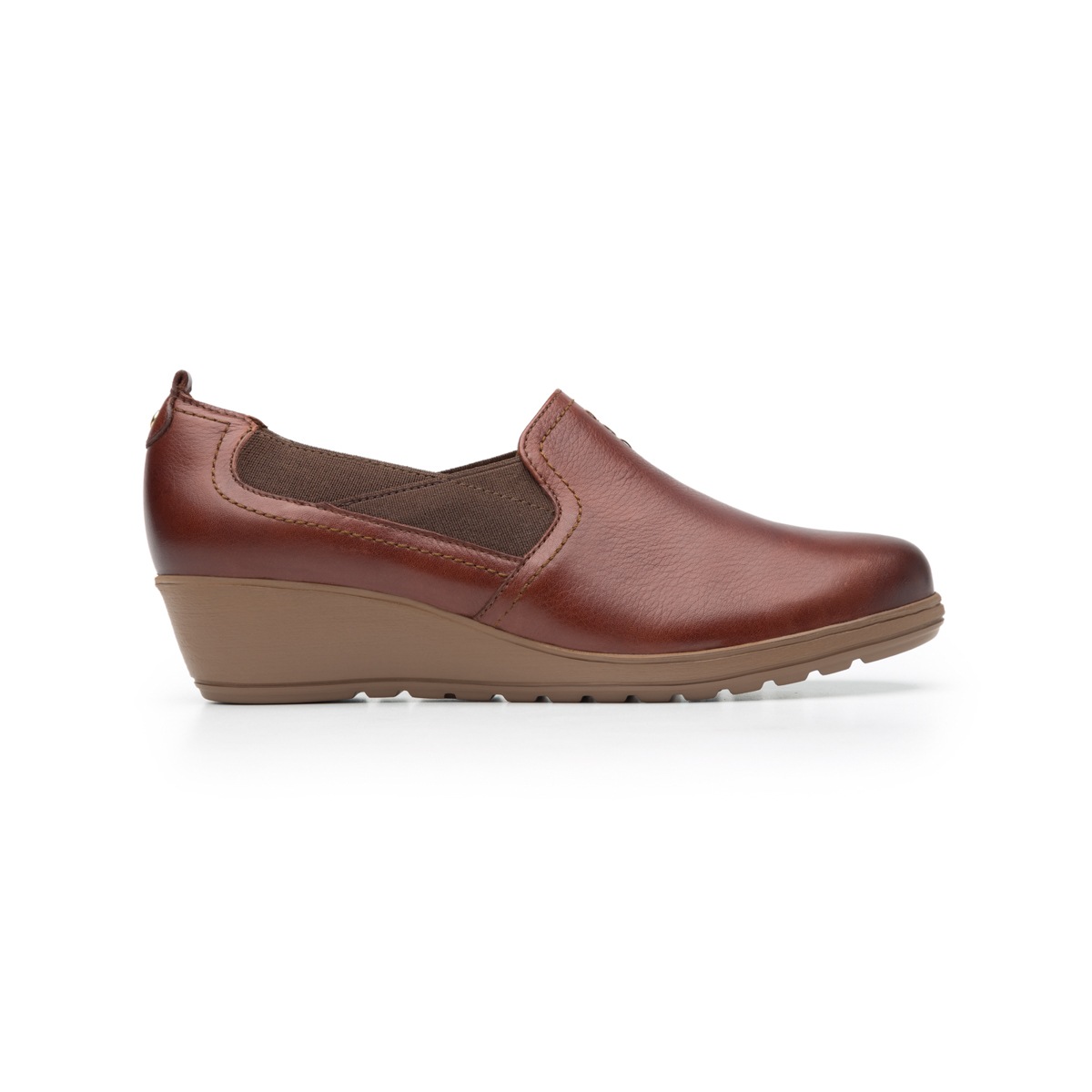 Flat Casual Flexi Con Cuña Media Ligera Para Mujer - Estilo 35104 Café