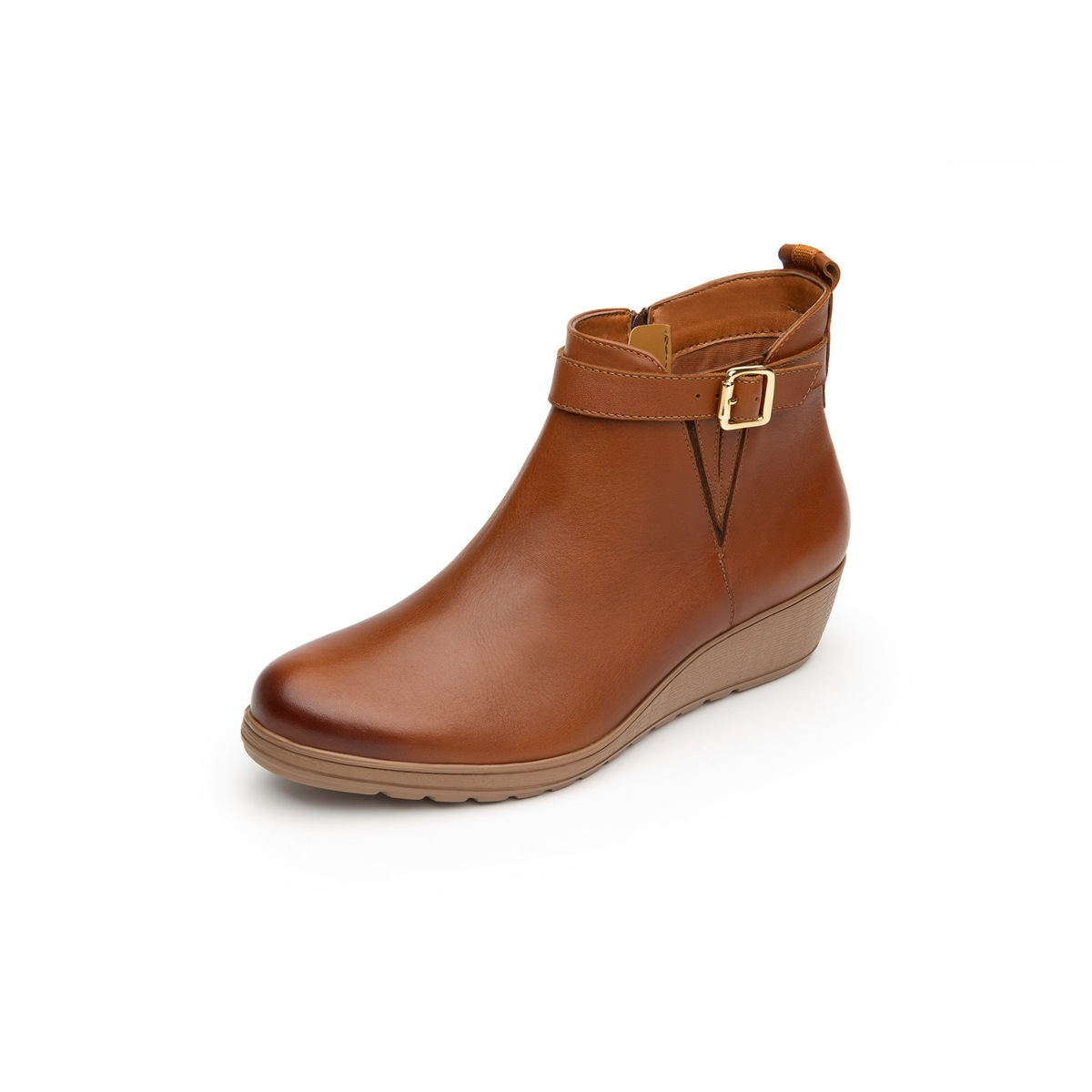 Botín Casual Flexi Con Suela Extra Ligera Para Mujer - Estilo 35107 Cafe